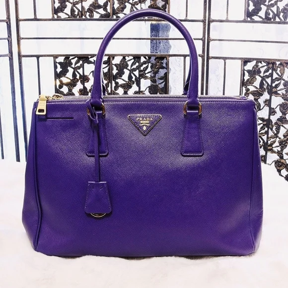 Prada | Bags | Prada Galleria Doublezip Saffiano Lux Purple